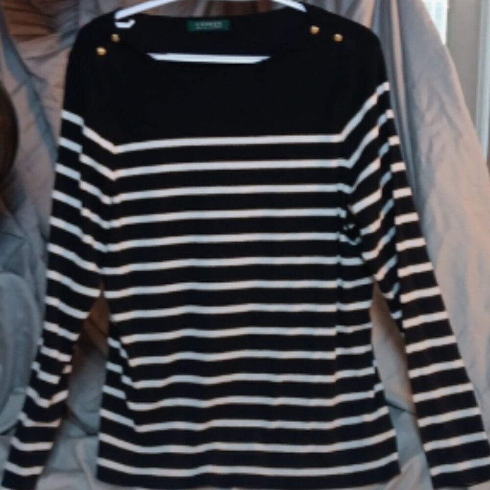 Ralph Lauren sort long sleeve women's shirt